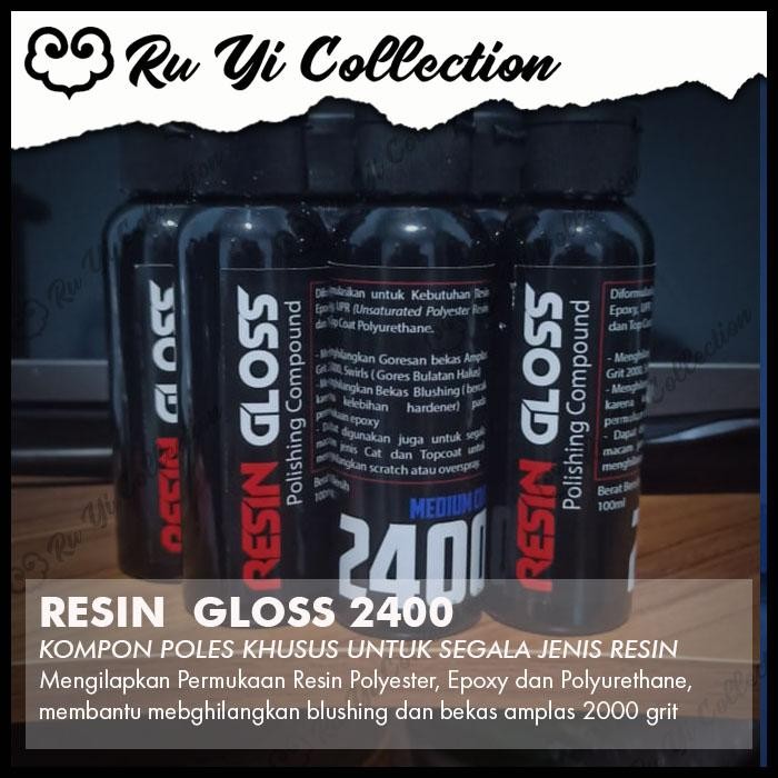 Resin Gloss Polishing Compound Kompon Poles Resin Kilap