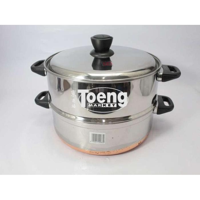 LANGSENG OROZETA 33CM SUSUN 2 SS / PANCI STEAMER STAINLESS MASPION