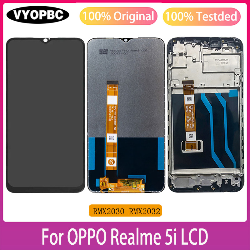 Mobile Phone LCD Display 6.5" For OPPO Realme 5 5S 5I Original  Touch Screen LCD Digitizer Assembly 