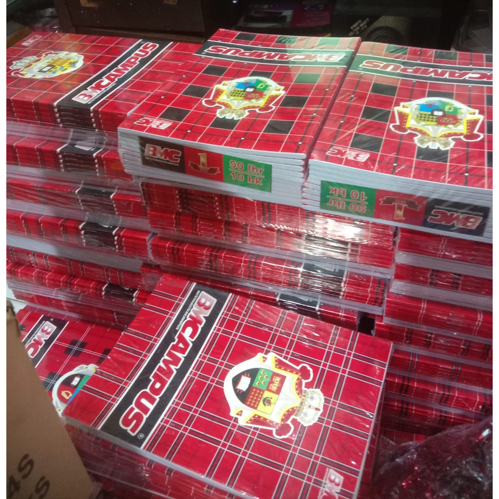 

Buku BMCAMPUS 1 Pack 10 Buku Isi 50 Lembar Back To School
