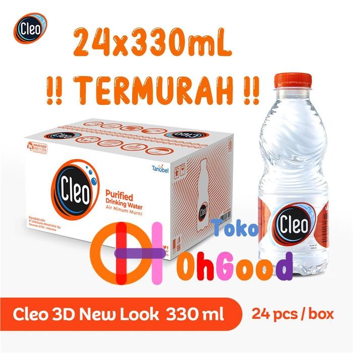 

Air Minum Mineral Cleo 3D 330mL 330 mL Pure Water AMDK