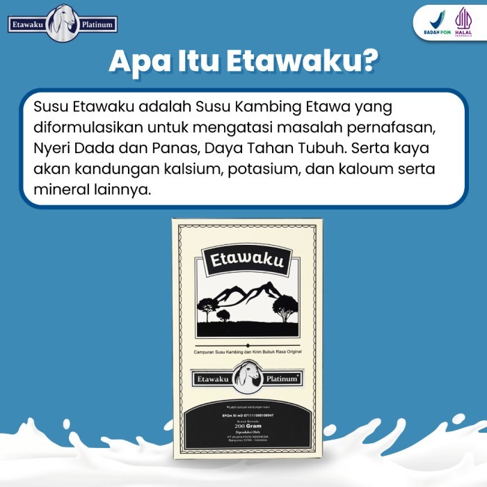 

(Expert) ETAWAKU PLATINUM 100% ORIGINAL - 3x LEBIH CEPAT ATASI MASALAJ PERNAFASAN 2OO GRAM