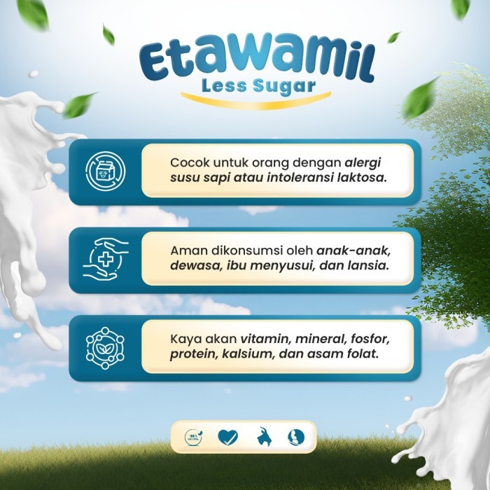 

(Expert) ETAWAMIL NON SUGAR TANPA GULA Susu Kambing Etawa Bubuk - ORIGINAL 500g