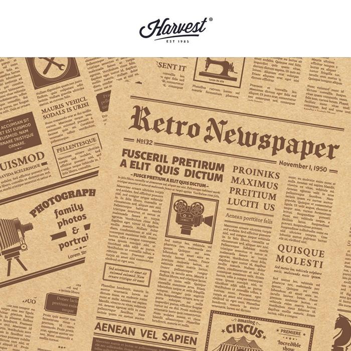 

Pesta- Kertas Kado Harvest / Wrapping Paper Brown Kraft - Newspaper