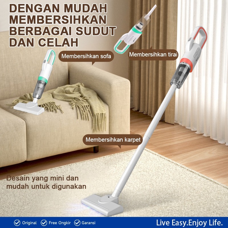 MAIMEITE Vacum Cleaner Penyedot Debu 5 IN 1Cordless Portable 20000Pa Mini Penyedot Debu