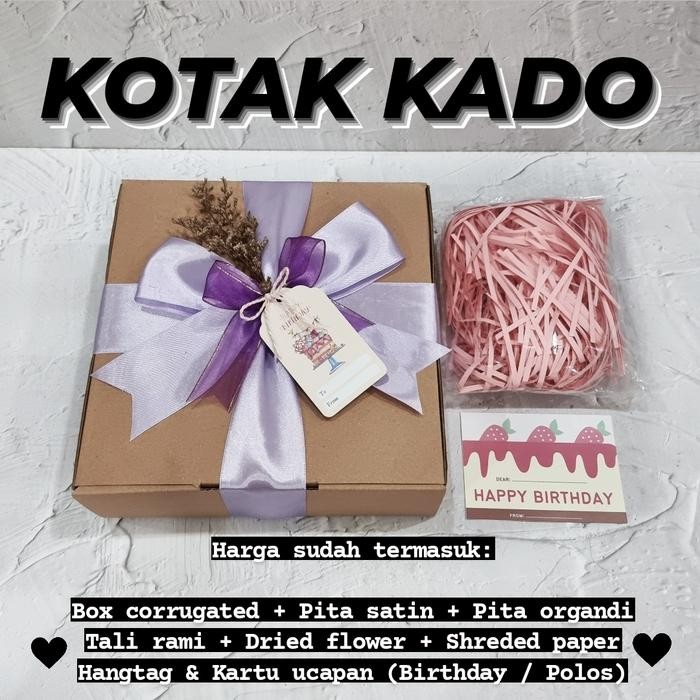 

Pesta- KOTAK KADO / BOX HAMPERS / KOTAK HADIAH / GIFT BOX / BOX SOUVENIR