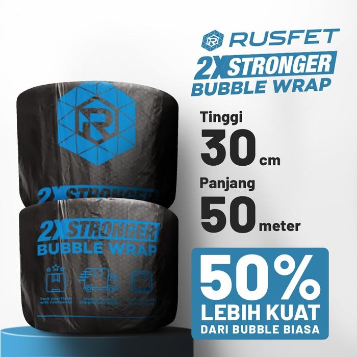 

Pesta- Bubble Wrap Hitam Potongan 30cm x 50m / Plastik Bubble Babel Buble