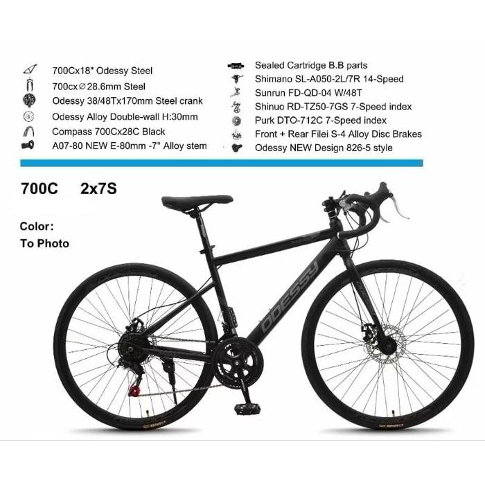 Sepeda Balap / Roadbike 700c Odessy Discbrake Murah