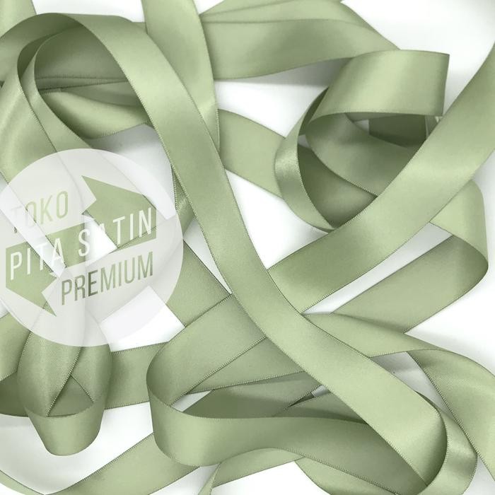 

Pesta- Double Face Satin Ribbon/Pita Dua Sisi 1"/2.5cm Yellow Green (Hijau)