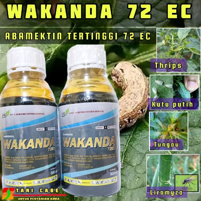 Insektisida Wakanda 72 EC 500 ml Abamektin Tinggi Basmi Hama Thrips, Penggerek Batang, dan Ulat