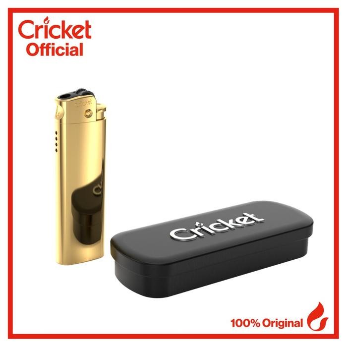 Hapnest- Cricket Deluxe Metal Lighter - Emas (Online Exclusive)