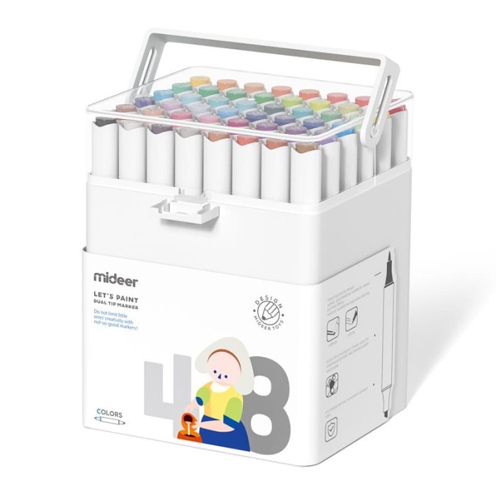 

MIDEER DUAL TIP MARKER 48 WARNA