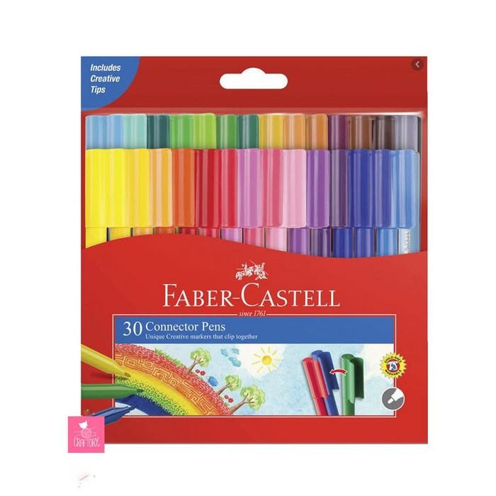 

FABER CASTELL CONNECTOR PEN 30 COLORS SPIDOL WARNA