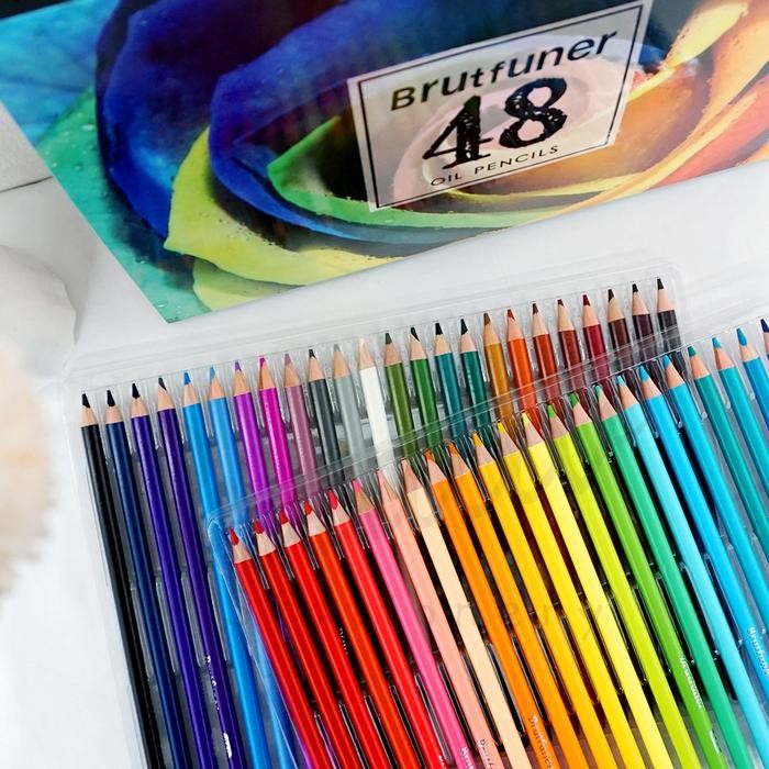 

BRUTFUNER PENSIL WARNA OIL BASED 48 WARNA COLOR PENCIL