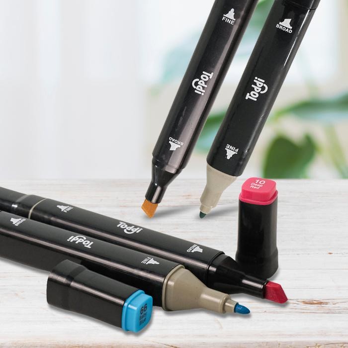 

SPIDOL DUAL SIDE STABILO FINE ART BRUSH PEN ART MARKER SET 48 COLOR