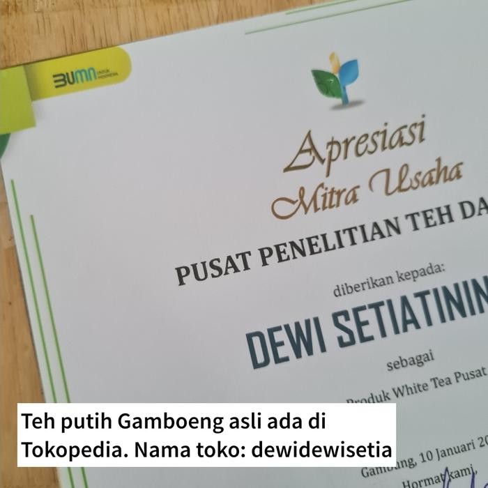 

Terlaris- Gamboeng White Tea Kemasan Refill 50Gr