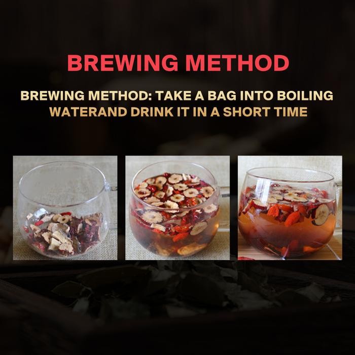 

Terlaris- Ren Shen Wu Bao Cha/ Teh Ginseng 5 Rasa Teh Sehat For Man,1 Kantong 10 Bunkus,1 Bungkus 15