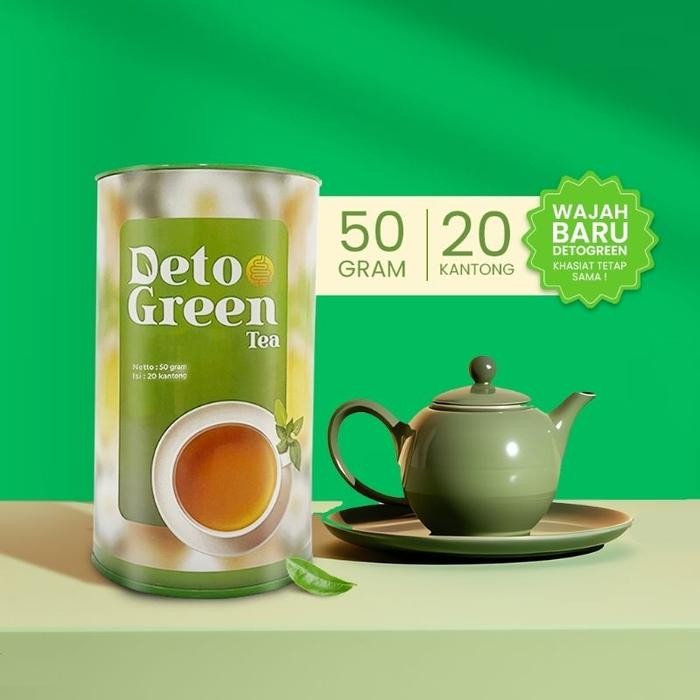 

Terlaris- Deto Green Tea Original Teh Detox Pembersih Pencernaan Usus Asli