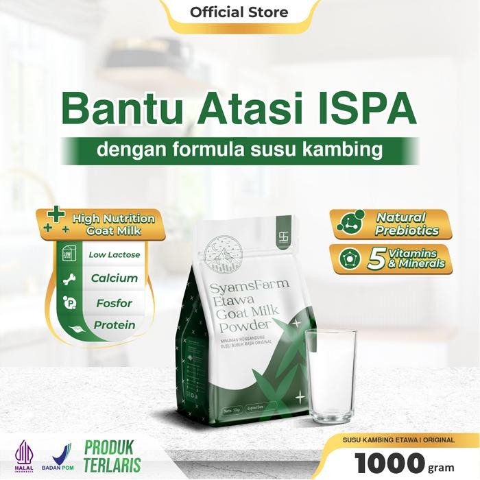 

Ternak Syams Susu Kambing Etawa Bubuk Rasa Original 1Kg