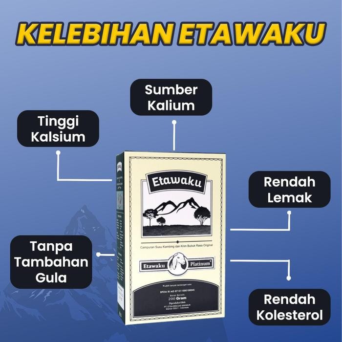 

BARANG TERLARIS Etawaku Platinum Susu Kambing Etawa 1 Box Halal BPOM