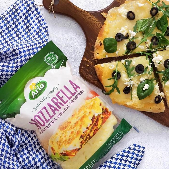 

BARANG TERLARIS ARLA - Mozzarella Chese Shredded 175 Gr / Keju Mozzarella Parut Cheese Baking Powder