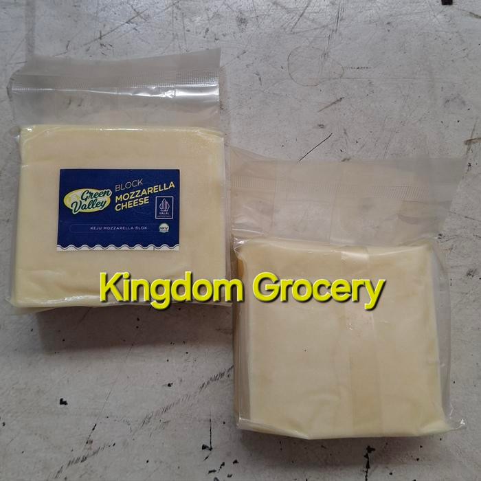 

BARANG TERLARIS BLOCK MOZZARELLA/GREENVALLEY MOZZARELLA REPACK 200GRAM