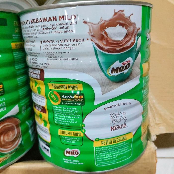 

BARANG TERLARIS Milo Kaleng Activ-GO Malaysia 1,4kg - Minuman Energi dan Nutrisi untuk Tubuh -