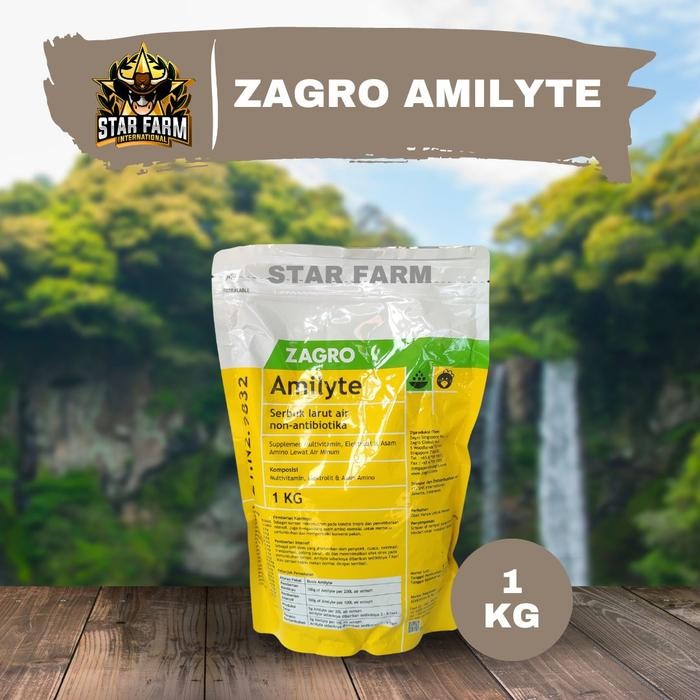 @#@#@#] Vitamin Hewan Ternak Amilyte Zagro Multivitamin Hewan 1 kg - Star Farm