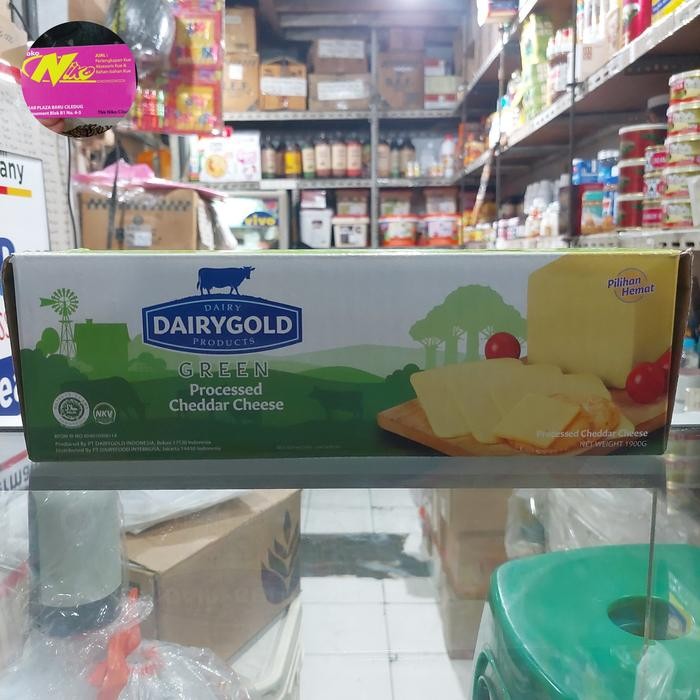 

BARANG TERLARIS keju dairygold green 1.9kg khusus grab dan gojek