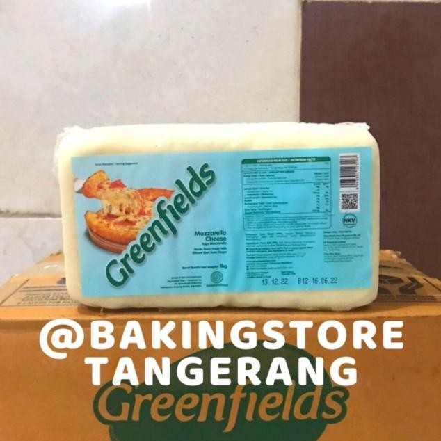 

BARANG TERLARIS Keju Mozarella Greenfields 1 Kg Moza Greenfields Khusus Paxel