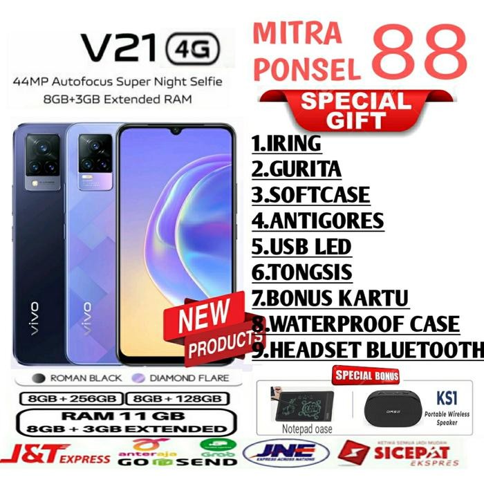 Gadgetra- Vivo V21 4G Ram 8/256 Gb V21 4G 8/128 Gb Garansi Resmi Vivo Indonesia