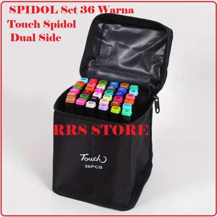 

SEPIDOL SPIDOL DUAL SIDE FINE ART BRUSH ART MARKER SET 36 WARNA CERAH
