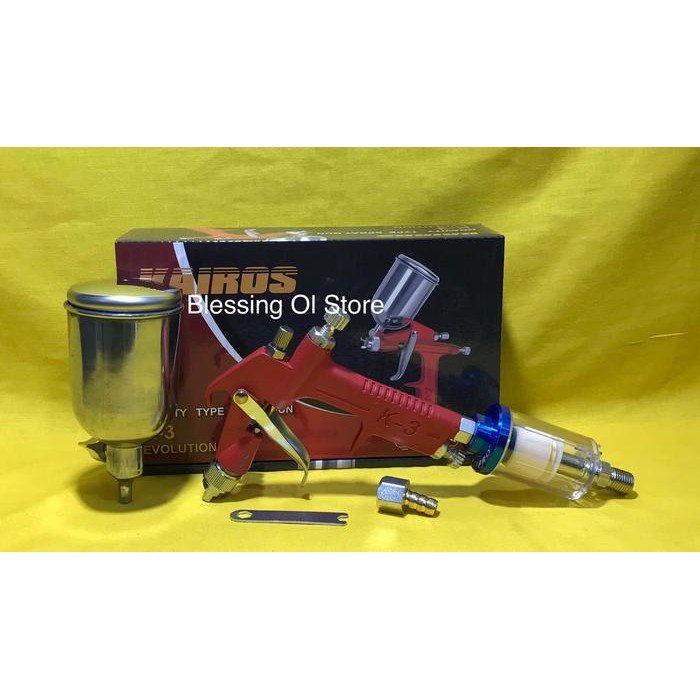 SPRAY GUN TABUNG ATAS K3 / SPRAY GUN K3 KAIROS PAKET OIL FILTER