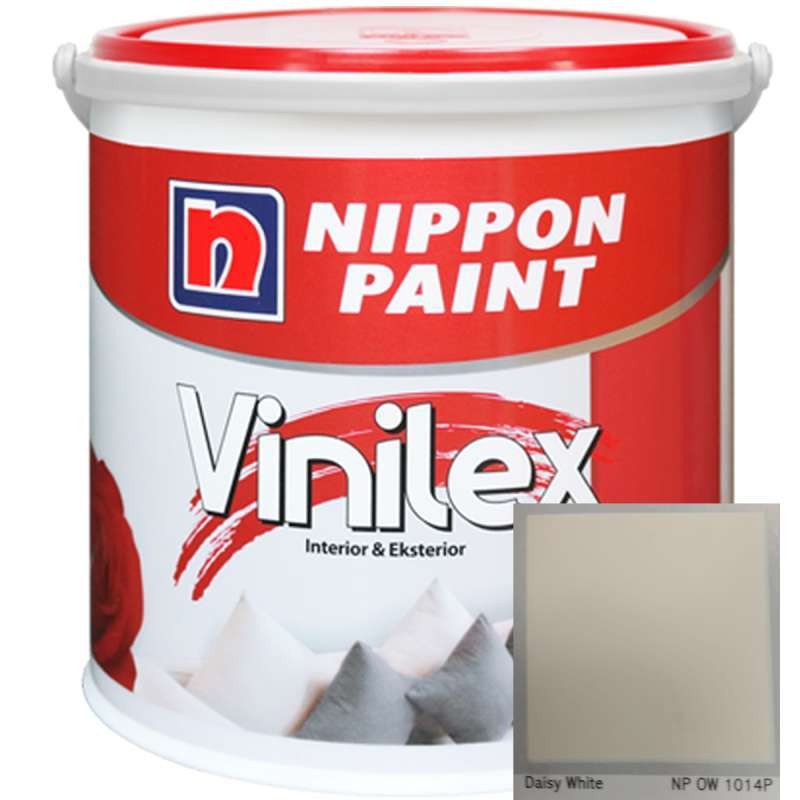 Nippon Paint Vinilex Tinting Np Ow 1014P - Daisy White Cat Tembok [5Kg] Best Seller