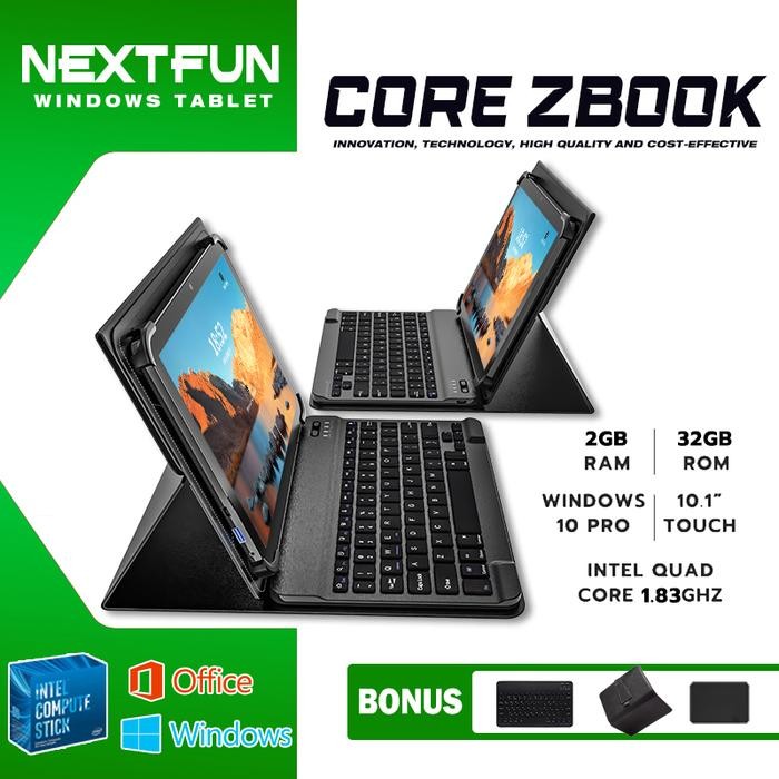 Phoneku- Nextfun 10 Inci Tablet Layar Sentuh Windows Laptop Intel Quad Core
