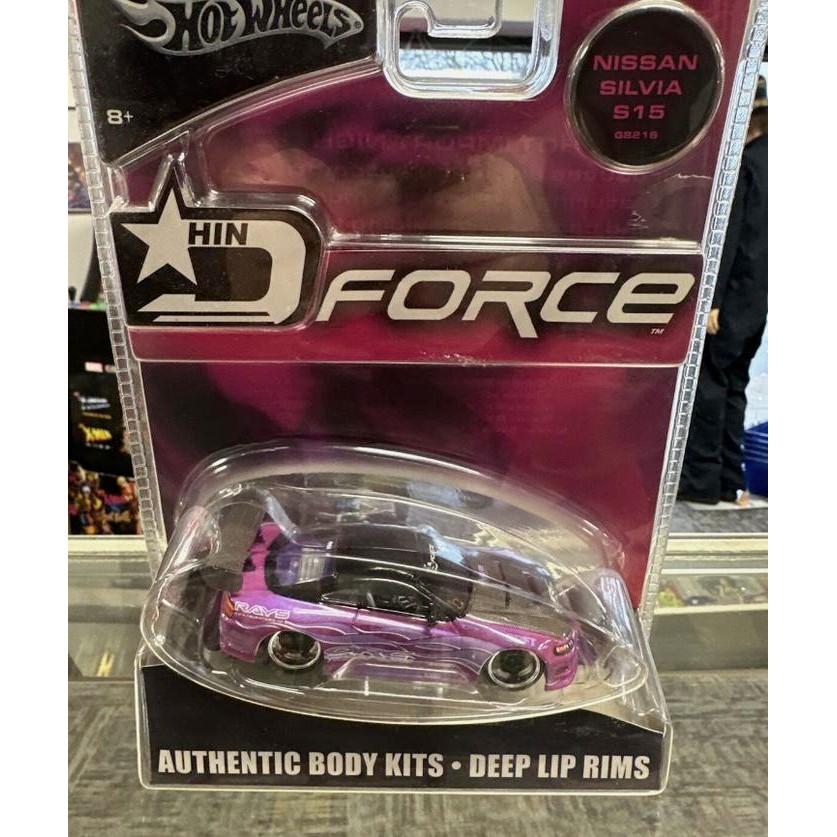 HOT WHEELS HIN D-FORCE NISSAN SILVIA S15 RED DEEP LIP RIMS JDM TUNER