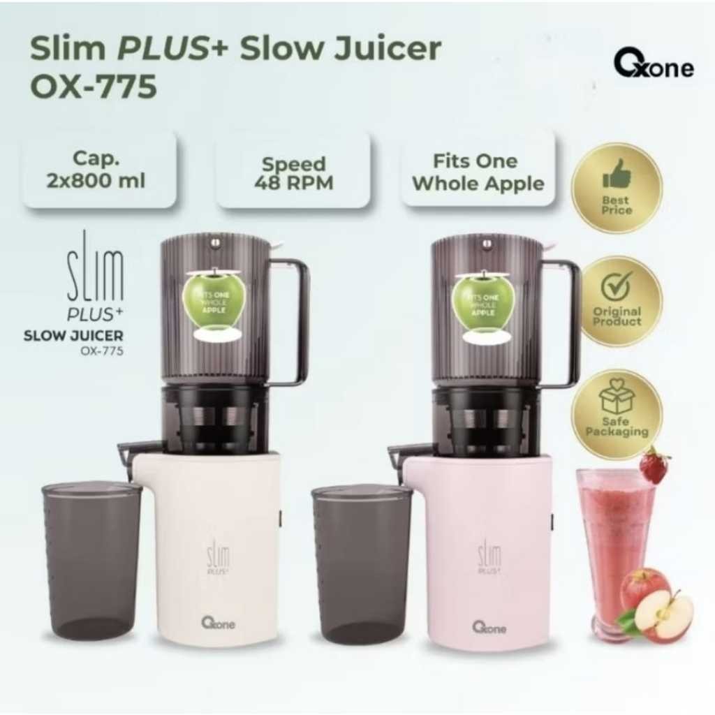 Oxone OX775 / OX-775 Slim Deluxe Compact Slow Juicer OX775 Pengekstrak Buah