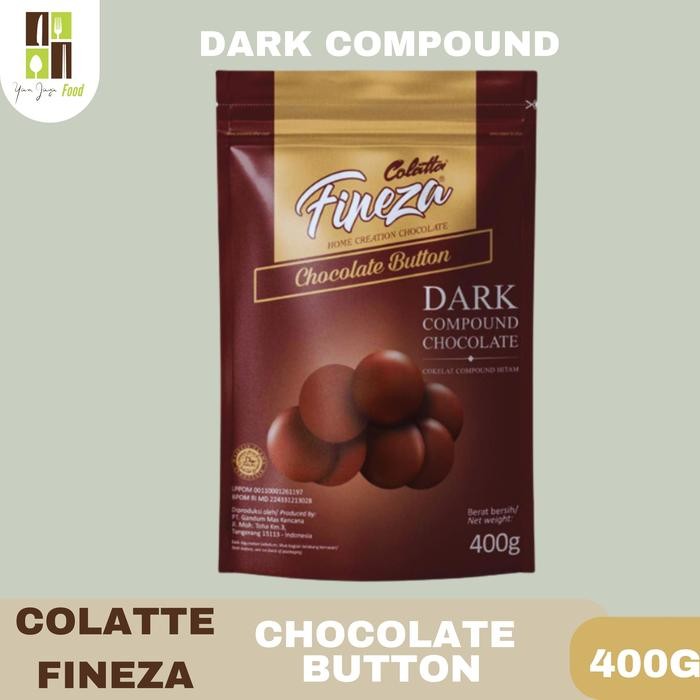 

Colatta Fineza Dark Compound/Chocolate Button/Coklat Hitam Leleh 400G