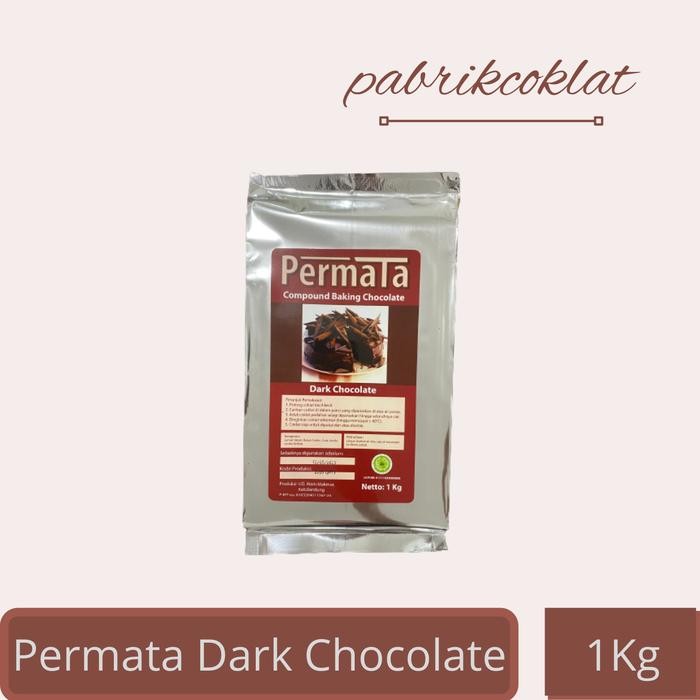 

Permata Dark Coklat Blok 1Kg - Dark Chocolate Compound 1000gram