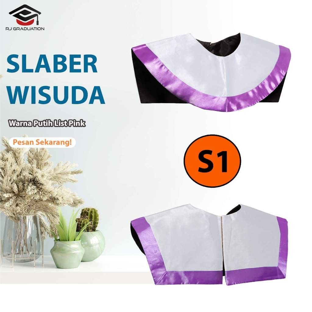 Glamourgemss Slaber Wisuda Dewasa/ Sleber/ Sleber Wisuda/ Slabber/ Kerah Wisuda/Perlengkapan Wisuda