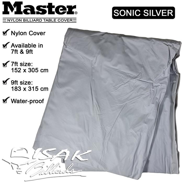 Master Nylon Table Cover Silver - Tutupan Meja Billiard Pool Taplak