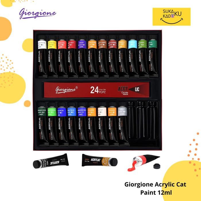 

Giorgione Acrylic Paint Cat Akrilik 12Ml 24 Warna