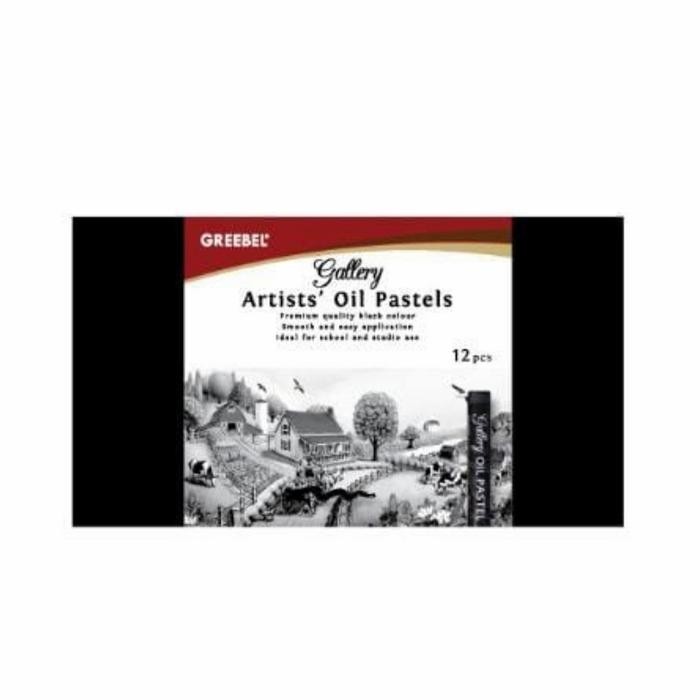

Greebel Artist Oil Pastel Premium Hitam Dan Putih Isi 12 (6H +6P)
