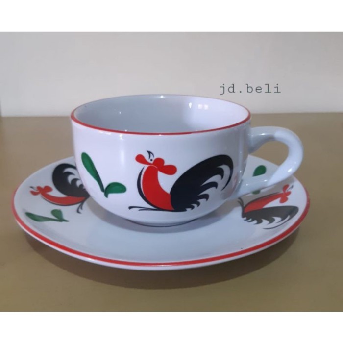 Terlaris cangkir set ayam jago/Mug Keramik kukuruyuk/tea set ayam