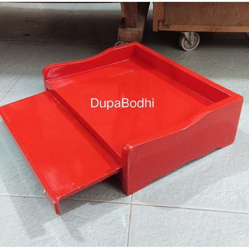 altar gantung merah polos / altar 30x40cm / altar 40x48cm / meja gantung sembahyang / thikong tok /