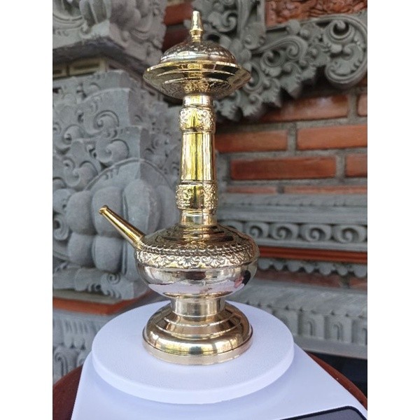 Caratan kuningan bali / Caratan / wadah tirta