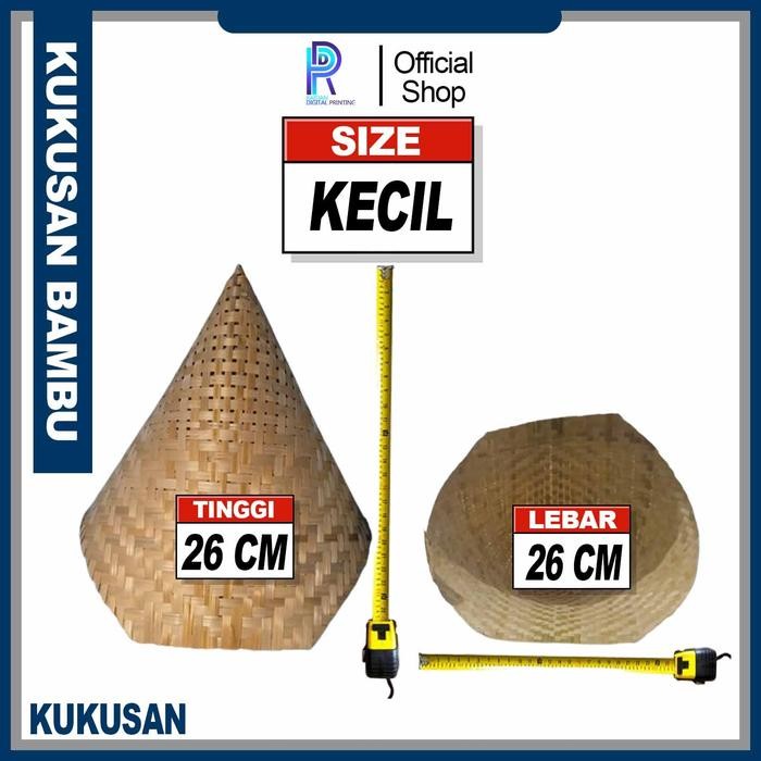 KUKUSAN TUMPENG ANYAMAN BAMBU UKURAN KECIL