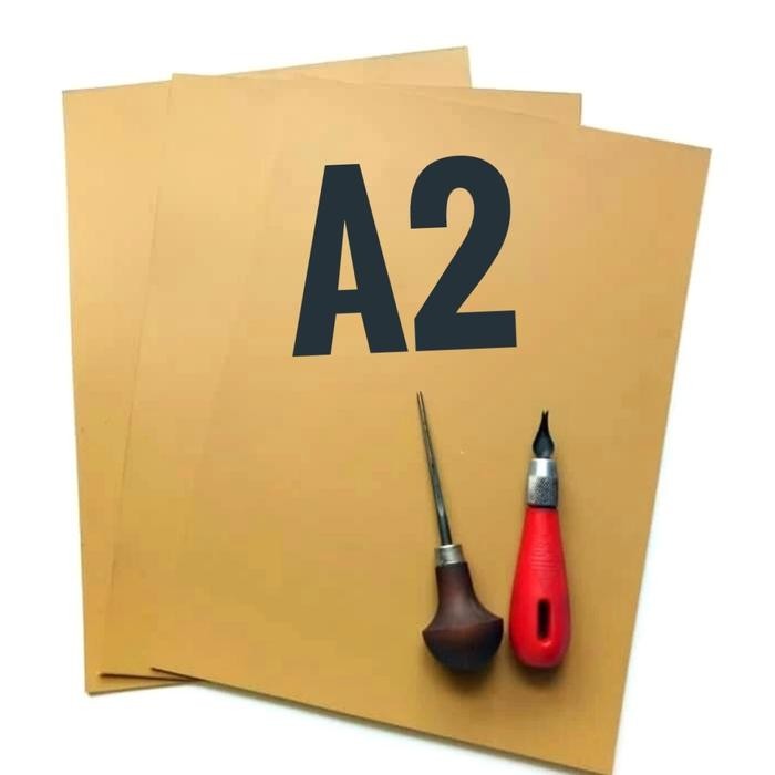 

A2Karet Lino / Karet Cukil / Lino Cut / Linoleum A2 Coklat