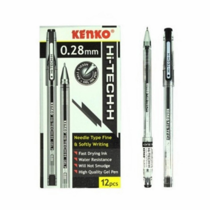 

Pulpen Kenko Hitech 0.28mm / Pulpen Gel Hi-Tech Murah (1 PAK)