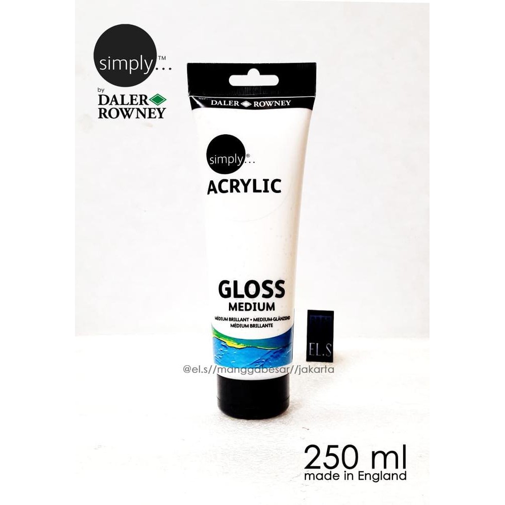 

Daler Rowney Simply Acrylic Gloss Medium 250 Ml